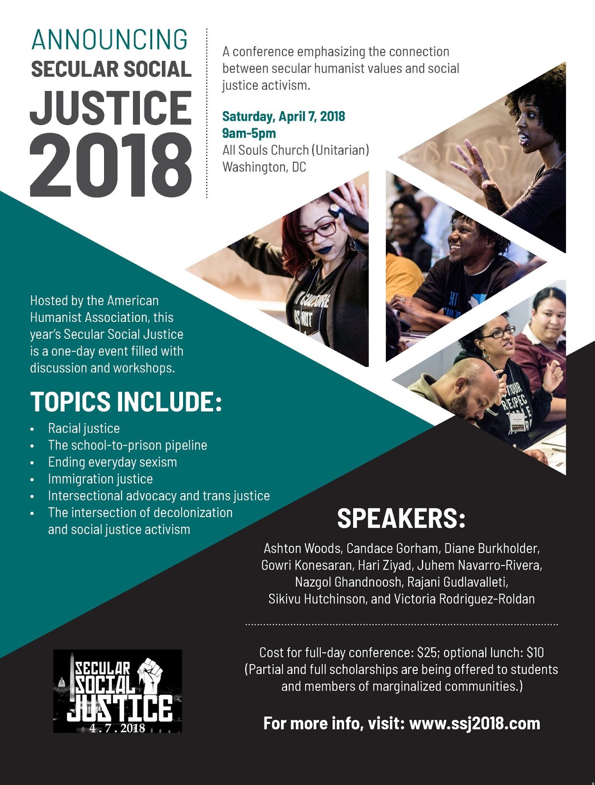 Secular Social Justice Conference Washington Ethical Society