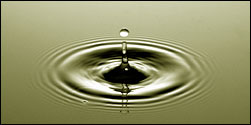 Photo of ripples in standing water